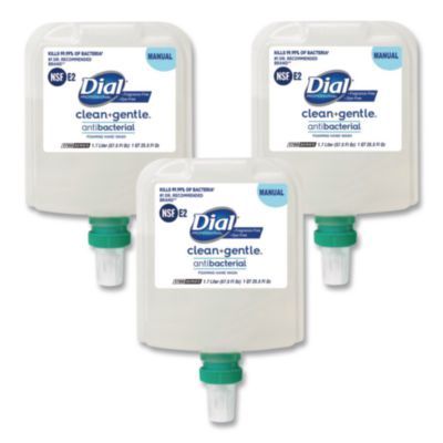 Clean+Gentle Antibacterial Foaming Hand Wash Refill for 1700 Dispenser, Fragrance-Free, 1.7 L, 3/Carton