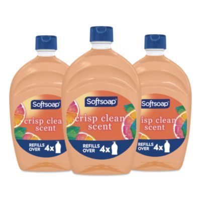 Antibacterial Liquid Hand Soap Refill, Fresh Scent, 50 oz, Orange, 3/Carton