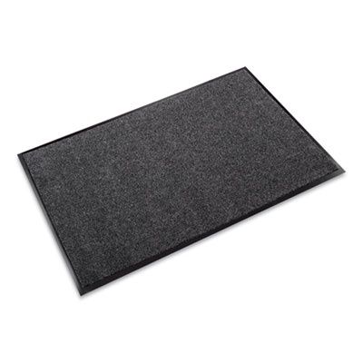 EcoStep Wiper Mat, Rectangular, Charcoal Gray Cut Pile Surface, 36" x 10 ft