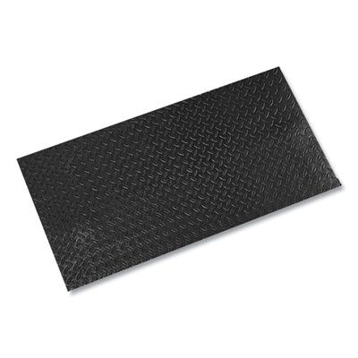 Tuff-Spun Foot-Lover Diamond Surface Mat, Rectangular, Black Diamond Embossed Surface, 24" x 36"