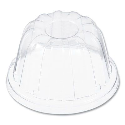 Dome-Top Sundae/Cold Cup Lids, Fits 6 oz/8 oz/12 oz Cold Cups, Plastic, Clear, 50/Pack, 20 Packs/Carton