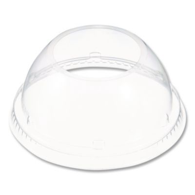 Dome-Top Sundae/Cold Cup Lids, Fits 12 oz to 24 oz Cold Cups, Plastic, Clear, 1,000/Carton