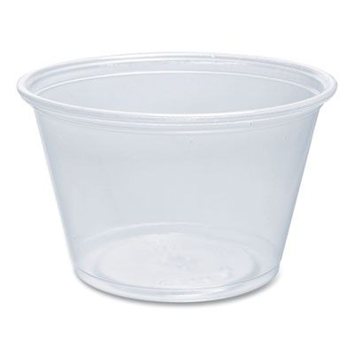 Conex Complements Portion/Medicine Cups, 4 oz, Plastic, Clear, 125/Bag, 20 Bags/Carton