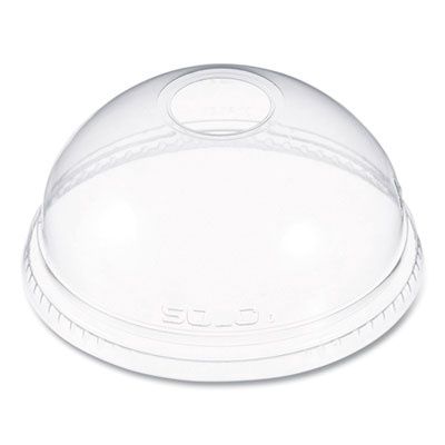 Ultra Clear Dome Cold Cup Lids, Fits 16 oz to 24 oz Cold Cups, Plastic, Clear, 1,000/Carton