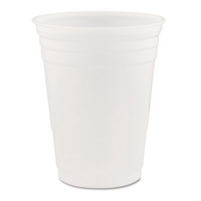 SOLO Party Plastic Cold Drink Cups, 16 oz, 50/Sleeve, 20 Sleeves/Carton