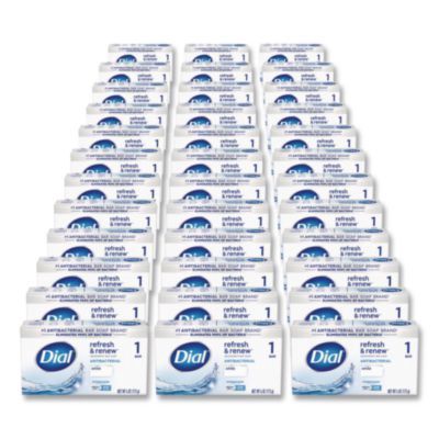 Deodorant Bar Soap, Iconic Dial Soap Scent, 4 oz, 36/Carton