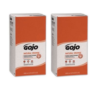 Natural Orange Pumice Hand Cleaner Refill, Citrus Scent, 5,000 Ml, 2/carton