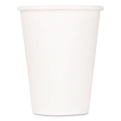 Double Poly Paper Cold Cups, 9 oz, White, 1,000/Carton