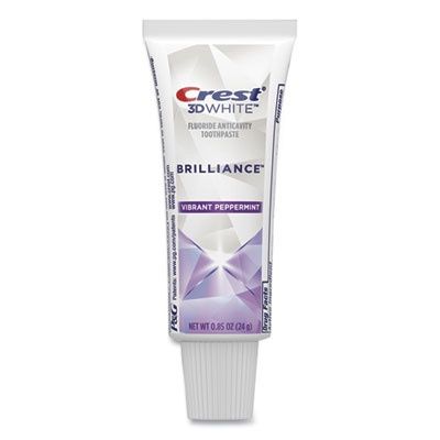3D White Brilliance Advanced Whitening Technology + Advanced Stain Protection Toothpaste, Vibrant Peppermint, 0.85 oz, 72/CT