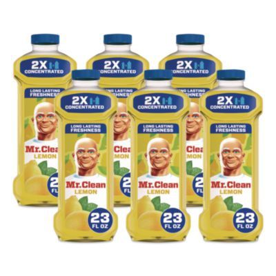 Multi-Surface Antibacterial Cleaner, Lemon Scent, 23 oz Bottle, 6/Carton
