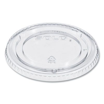 PETE Plastic Flat Cold Cup Lids, Fits 12 oz to 24 oz Cold Cups, Clear, 1,000/Carton