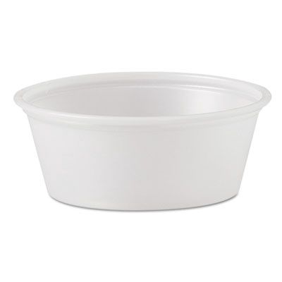 Polystyrene Portion Cups, 1.5 oz, Plastic, Translucent, 2,500/Carton