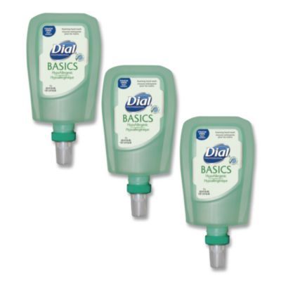 Basics Hypoallergenic Foaming Hand Wash Refill for FIT Touch Free Dispenser, Honeysuckle Scent, 1 L, 3/Carton