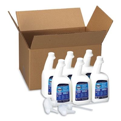 Liquid Ready-To-Use Grease Fighting Power Dissolver Spray, Fresh Scent, 32 oz Bottles, 6 Bottles and 2 Trigger Sprayers/CT
