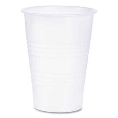 High-Impact Polystyrene Cold Cups, 10 oz, Plastic, Translucent, 100/Sleeve, 25 Sleeves/Carton
