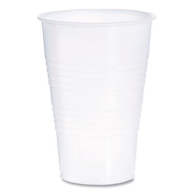 High-Impact Polystyrene Cold Cups, 16 oz, Plastic, Translucent, 50/Sleeve, 20 Sleeves/Carton