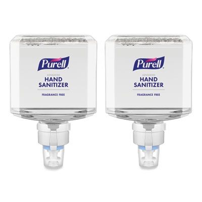Advanced Hand Sanitizer Gentle and Free Foam, 1,200 mL Refill, Fragrance-Free, For ES8 Dispensers, 2/Carton
