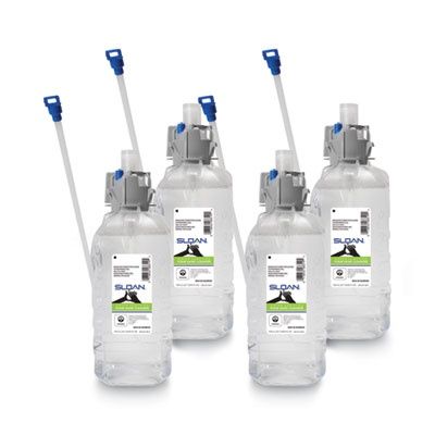 SLOAN Green Certified Foam Hand Cleanser Refill, Fragrance-Free, 1,500 mL, 4/Carton