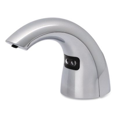CX10 Counter Mount Soap Dispenser with Metal Spout Fixture, 2,000 mL, 2.28 x 5.82 x 4.04, Chrome