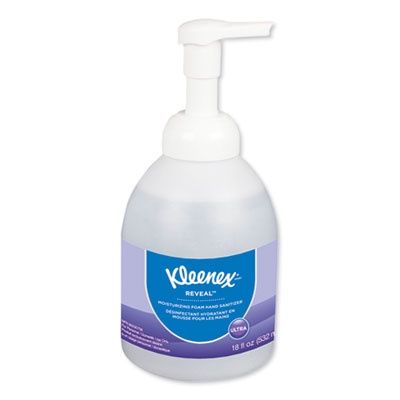 Reveal Ultra Moisturizing Foam Hand Sanitizer, 18 Oz Bottle, Fragrance-Free, 4/carton