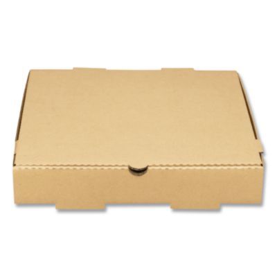 Corrugated Pizza Box, 12 x 12 x 2, Kraft, Cardboard, 50/Carton
