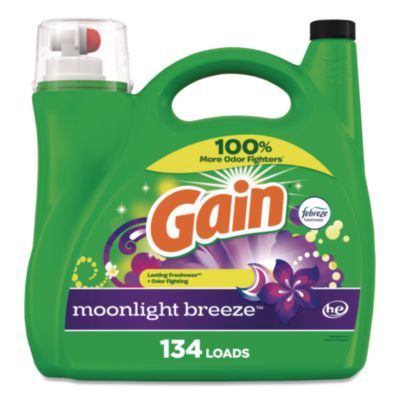 Liquid Laundry Detergent, HE Compatible, Moonlight Breeze Scent, 194 oz Bottle