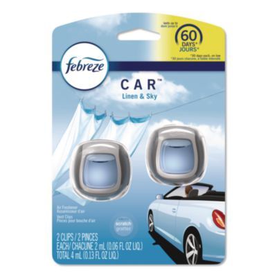 CAR Air Freshener, Linen and Sky, 2 mL, 2/Pack