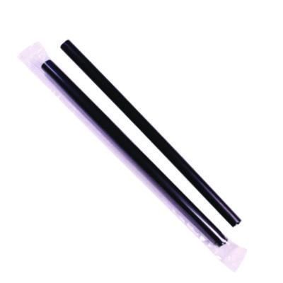 Boba Straws, 9", Plastic, Black, 1,600/Carton