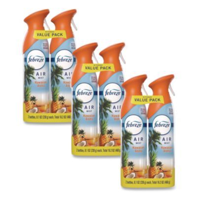 AIR, Hawaiian Aloha, 8.1 oz Aerosol Spray, 2/Pack, 3 Packs/Carton