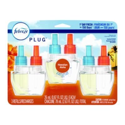 PLUG Air Freshener Refills, Hawaiian Aloha, 0.87 oz, 3/Pack