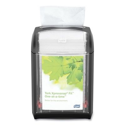 Xpressnap Fit Napkin Dispenser, Tabletop, 4.4 x 5.6 x 6.7, Black
