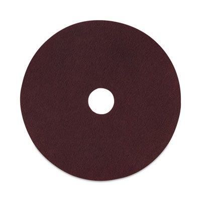 Deep Scrub Pads, 20" Diameter, Maroon, 10/Carton