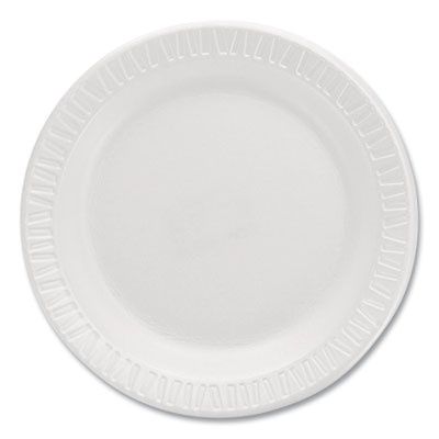 Mediumweight Foam Dinnerware, Plate, 6" dia, White, 125/Pack