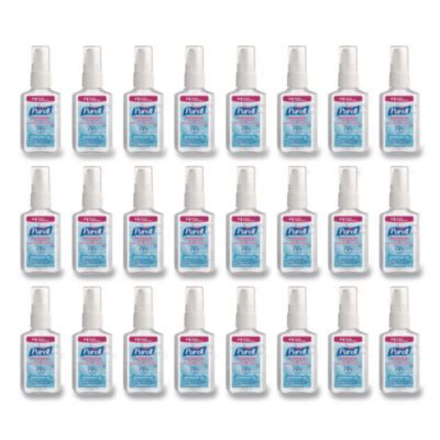 Advanced Hand Sanitizer Refreshing Gel, 2 oz Pump Bottle, Refreshing Scent, 24/Carton