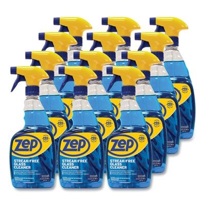 Streak-Free Glass Cleaner, 32 oz Spray Bottle, 12/Carton