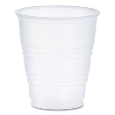 High-Impact Polystyrene Cold Cups, 5 oz, Plastic, Translucent, 100/Pack