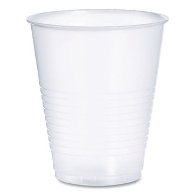 High-Impact Polystyrene Squat Cold Cups, 12 oz, Plastic, Translucent, 50/Pack