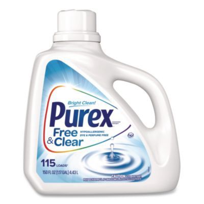 Free and Clear Liquid HE Laundry Detergent, Unscented, 150 oz Bottle