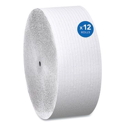 Essential Coreless JRT, Septic Safe, 1-Ply, 3.75" x 2,300 ft, White, 12 Rolls/Carton