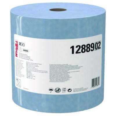 X90 Cloths, Jumbo Roll, 2-Ply, 12.4 x 12.2, Blue Denim, 450/Roll