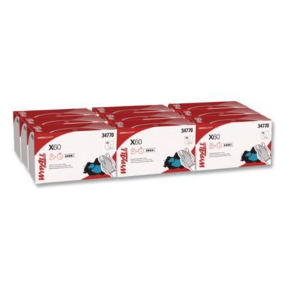 General Clean X60 Cloths, 1/4 Fold, 11 x 23, White, 100/Box, 9 Boxes/Carton