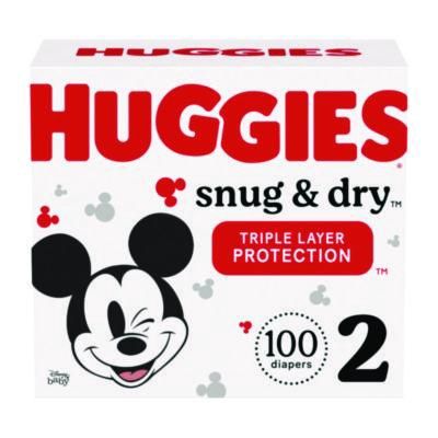 Snug and Dry Diapers, Size 2, 12 lbs to 18 lbs, 116/Carton