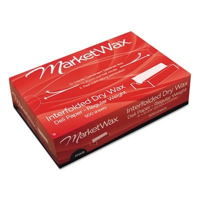 QF12 Interfolded Dry Wax Deli Paper, 12 x 10.75, White, 500/Box,  12 Boxes/Carton