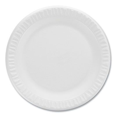 Concorde Non-Laminated Foam Plates, 9" Dia, White, 125/pack