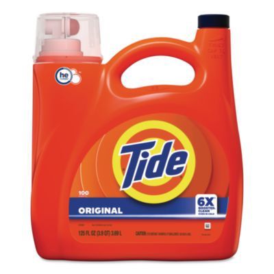 HE Laundry Detergent, Original Scent, 100 Loads, 125 oz Pump Bottle
