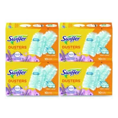 Dusters Refill, DustLock Fiber, Lavender Vanilla Scent, Light Blue, 10/Box, 4 Boxes/Carton