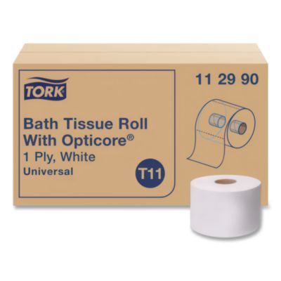 Universal Bath Tissue Roll with OptiCore, Septic Safe, 1-Ply, White, 1,755 Sheets/Roll, 36 Rolls/Carton