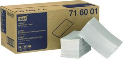 LinStyle Valet Guest Towel, 1-Ply, 11.5 x 17, White, 100/Pack, 5 Packs/Carton