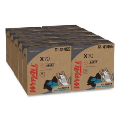 X70 Cloths, POP-UP Box, 9.13 x 16.8, White, 96/Box, 10 Boxes/Carton