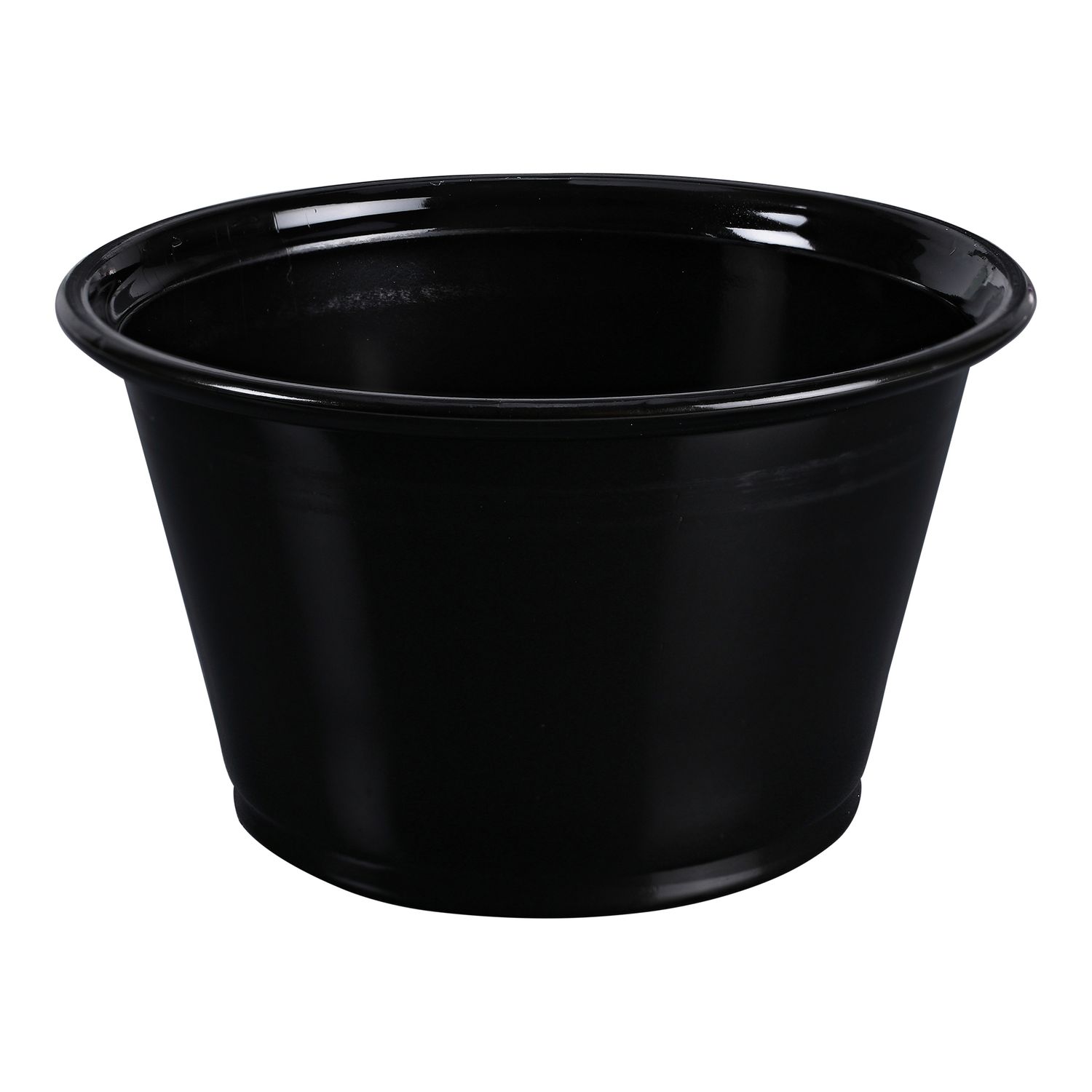 Portion Cup, Plastic, Black 4oz Empress
